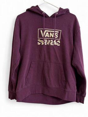 Vans Plum Pullover Hoodie with Cream Logo